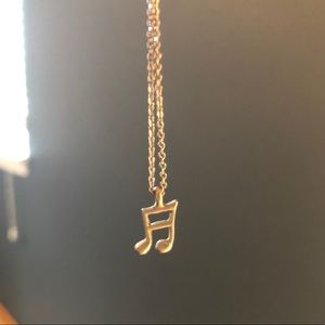 Music note necklace